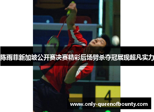 陈雨菲新加坡公开赛决赛精彩后场劈杀夺冠展现超凡实力 陈雨菲新加坡公开赛决赛精彩后场劈杀夺冠展现超凡实力